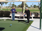 Bob playing bocce